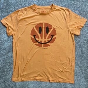 Brinca Brinca smiley basketball graphic tee XL orange streetwear